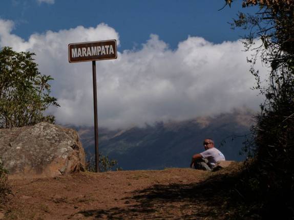 Chegando ao acampamento de Marampata, a 2.900 metros de altitude, pouco antes de Choquequirao, no Peru